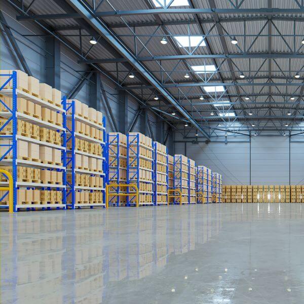 Warehouse epoxy flooring made to handle forklifts, pallet racks and heavy daily use without cracking or peeling by Epoxy Flooring Guys Brisbane.